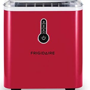 Frigidaire EFIC102-RED Compact Making Machine, Large Portable Ice Maker, Red, Medium