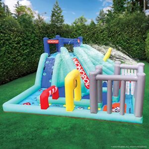 Hasbro Monopoly Splash Game – Mega Bouncer Inflatable Water Park – The Ultimate Summer Game for Kids