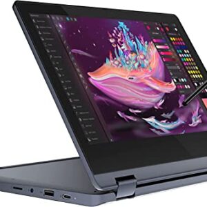 Lenovo 2022 IdeaPad Flex 3 11.6" HD 2-in-1 Touchscreen Chromebook (8-Core MediaTek MT8183, 4GB RAM, 64GB eMMC, Stylus, Webcam) Flip Convertible Home Education Laptop, IST Computers Pen, Chrome OS