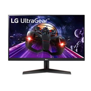 LG 24GN600-B UltraGear Gaming Monitor 24" Full HD (1920 x 1080) IPS Display, 1ms (GtG) Response Time, 144Hz Refresh Rate, AMD FreeSync Premium, HDR10, 3-Side Virtually Borderless Display