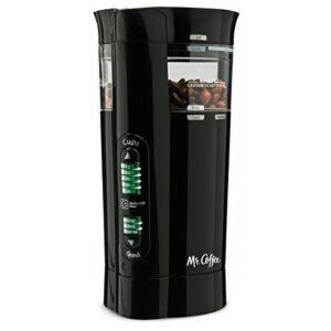 Mr. Coffee 12 Cup Electric Coffee Grinder with Multi Settings, Black, 3 Speed - IDS77