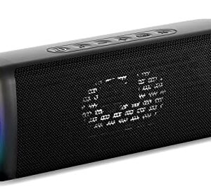 Ortizan Bluetooth Speakers, IPX7 Waterproof Speaker with 20W Loud Sound, Up to 30H Playtime, Stereo Pairing, Deep Bass, Portable Wireless Speakers for Home/Party/Outdoor, Gift for Men or Women (Black)