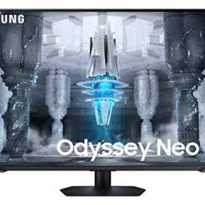 SAMSUNG 43-Inch Odyssey Neo G7 Series 4K UHD Smart Gaming Monitor, 144Hz, 1ms, VESA Display HDR600, Quantum Matrix Technology, AMD FreeSync Premium Pro, LS43CG702NNXZA, 2023