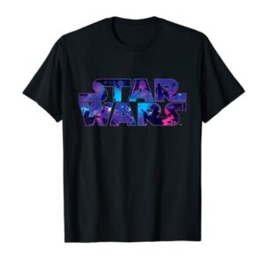 Star Wars Logo Retro 90s Twinkling Stars T-Shirt T-Shirt