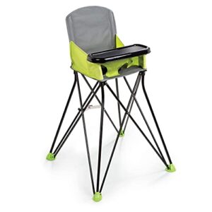 Summer Pop ‘n Sit Portable Highchair, Green - Portable Highchair For Indoor/Outdoor Dining – Space Saver High Chair with Fast, Easy, Compact Fold, For 6 Months – 45 Pounds