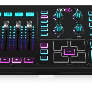 TC-Helicon GoXLR Revolutionary Online Broadcaster Platform with 4-Channel Mixer, Motorized Faders, Sound Board and Vocal Effects, Officially Supported on Windows