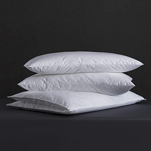 Three Geese Adjustable 2 in 1 Pillow,Assemblable Bed Pillow,Soft Cotton Cover Blend,Good for Side and Back Stomach Sleeper,Queen Size,Packaging Include 1 Pillow.…