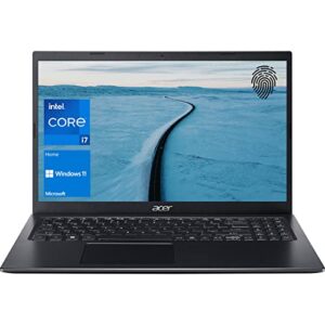 Acer Aspire 5 Notebook Laptop, 15.6 inch FHD Display, Intel Core i7-1165G7, 12GB RAM, 1TB PCIe SSD, Webcam, Backlit Keyboard, Fingerprint Reader, HDMI, Wi-Fi 6, Windows 11 Home, Black