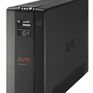 APC UPS 1500VA UPS Battery Backup and Surge Protector, BX1500M Backup Battery Power Supply, AVR, Dataline Protection