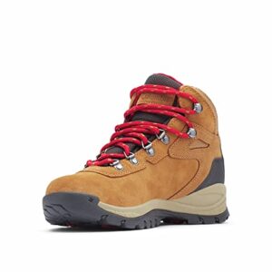 Columbia Women's Newton Ridge Plus Waterproof Amped, Elk/Mountain Red, 9