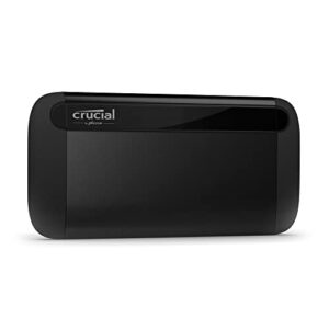 Crucial X8 2TB Portable SSD - Up to 1050MB/s - PC and Mac - USB 3.2 External Solid State Drive - CT2000X8SSD9