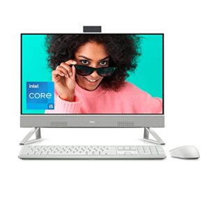 Dell 24 Inch Touchscreen All in One Computer, 8GB DDR4, Intel Core i5-1235U, Windows 11 Home, 512GB SSD, Intel UHD Graphics, Intel Wi-Fi 6E, FHD (1920 x 1080) Display, Inspiron 5410 - White