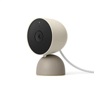 Google Nest Security Cam (Wired) - 2nd Generation - Linen, 1080p, Motion Only