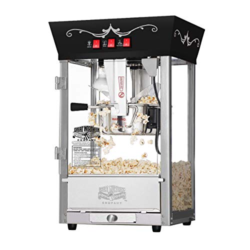 Great Northern Popcorn Company 83-DT5629 Black Antique Style Popcorn Popper Machine, 8 Ounce