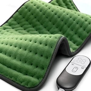 Heating pad for Back Pain Relief, Heating Pads for Neck, Shoulder, Abdomen, Fathers Mothers Day Gifts for Women, Men, Dad, Mom, Auto-Off,Machine Washable, Moist Dry Heat Options, Extra Large 12"x24"