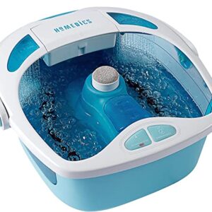 HoMedics Shower Bliss Foot Spa, Shower Massage Water Jets, Pedicure Center with 3 Attachments, Toe-Touch Control, FB-625H