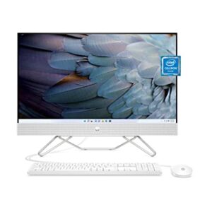 HP 23.8” All-in-One Desktop PC, Intel Celeron Processor J4025, 4 GB RAM, 256 GB SSD, Full HD Micro-Edge Touchscreen, Windows 11 Home, 720p Privacy Webcam, Wi-Fi and Bluetooth Combo (24-cb0110, 2022)