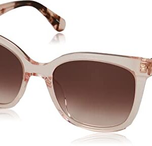 Kate Spade New York Women's Kiya Square Sunglasses, Peach, 53 mm