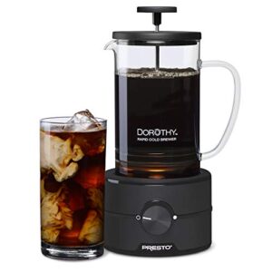 Presto 02937 Dorothy™ Electric Rapid Cold Brewer - Cold brew at home in 15 minutes - No more waiting 12 to 24 hours.