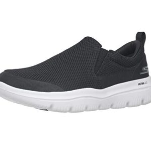 Skechers mens Go Walk Evolution Ultra - Impeccable Sneaker, Black/White, 11 US