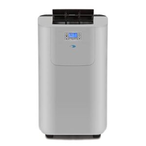 Whynter ARC-122DS 12,000 (7,000 BTU SACC) Elite Dual Hose Portable Air Conditioner, Dehumidifier, Fan and Storage Bag, up to 400 sq ft in Grey, Stainless Steel -2.1 Cubic Feet, Multi