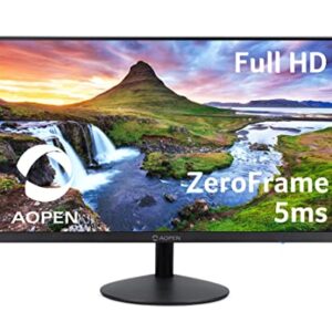 AOPEN 27E1 bi 27" Full HD (1920 x 1080) IPS Monitor | for Work or Home | 75Hz Refresh Rate | 5ms Response Time | 1 x HDMI & 1 x VGA Port