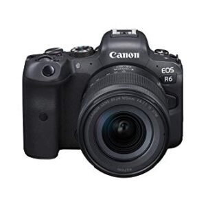Canon EOS R6 Full-Frame Mirrorless Camera + RF24-105mm F4-7.1 is STM Lens Kit, Black (4082C022)