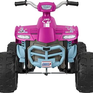 Fisher-Price Power Wheels Barbie Pink Racing ATV, 12V battery-powered ride-on vehicle for preschool kids ages 3-7 years (Amazon Exclusive)