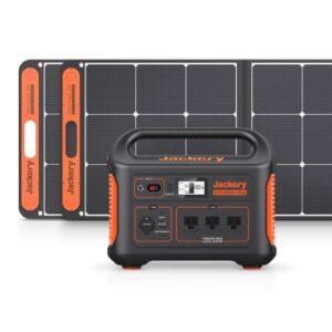 Jackery Solar Generator 1000, 1002Wh Capacity with 2xSolarSaga 100W Solar Panels, 3x1000W AC Outlets, Portable Power Station Ideal for Home Backup, Emergency, RV Outdoor Camping