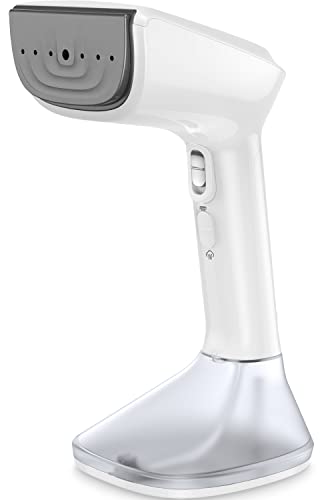 NTAYDZSW Handheld Steamer for Clothes - 1800W Powerful Steam, 2 Modes for Wet and Dry Ironing, 20-Second Fast Heat-up, Large Detachable Water Tank with Heat-Resistant Gloves - Perfect for Removing Wrinkles from Garments and Fabrics.White