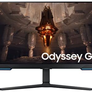 SAMSUNG 28” Odyssey G70B Series 4K UHD Gaming Monitor, IPS Panel, 144Hz, 1ms, HDR 400, G-Sync and FreeSync Premium Pro Compatible, Ultrawide Game View, LS28BG702ENXGO, Black