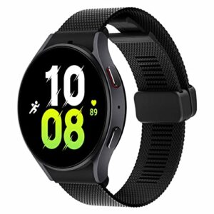 SAMSUNG Galaxy Watch5 Bespoke Edition 44mm Bluetooth Smartwatch, Body, Health, Fitness, Sleep Tracker, Improved Battery, Sapphire Crystal Glass, US Version, Graphite Milanese Band, Black