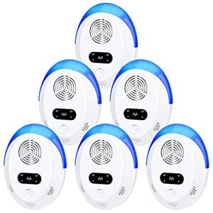 Ultrasonic Pest Repeller 6 Packs, Indoor Pest Control, Ultrasonic Pest Repellent, Indoor Pest Control for Home,Kitchen, Office, Warehouse, Hotel