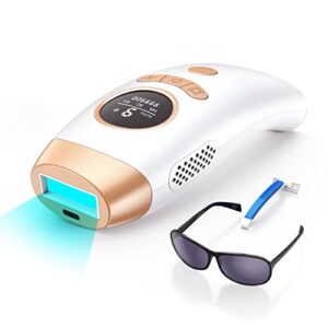 Aopvui IPL Hair Removal, Laser Permanent Hair Removal for Women and Men, 999900 Flashes UPGRADED At-Home Hair Removal Device for Facial Legs Arms Whole Body Use