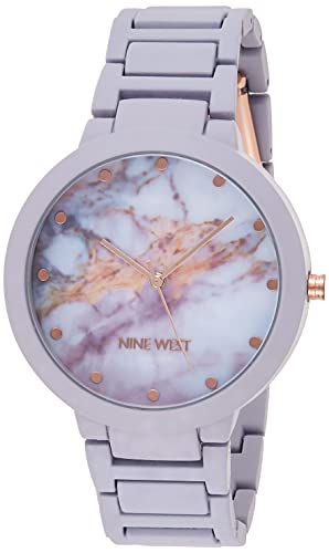 Nine West Women's NW/2274MALV Rubberized Lavender Bracelet Watch