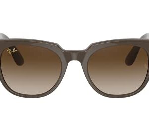 Ray-Ban Stories | Meteor Square Smart Glasses, Shiny Brown/Brown Gradient, 51 mm