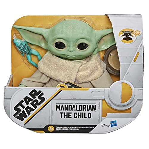 STAR WARS The Child Talking Plush Toy with Character Sounds and Accessories, The Mandalorian Toy for Kids Ages 3 and Up, Green