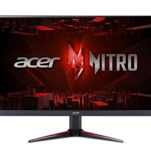 Acer Nitro 23.8" Full HD 1920 x 1080 PC Gaming IPS Monitor | AMD FreeSync Premium | 180Hz Refresh | Up to 0.5ms | HDR10 Support | 99% sRGB | 1 x Display Port 1.2 & 2 x HDMI 2.0 | VG240Y M3biip,Black