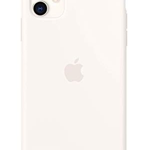 Apple iPhone 11 White Silicone Case - Slim Fit, Wireless Charging Compatible, Water Resistant