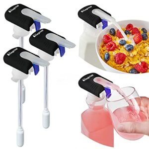 Automatic Drink Dispenser - Hands-Free Beverage Dispenser for Fridge - Perfect for Milk, Juice - Gifts for Women & Men - 3 Pack, Black