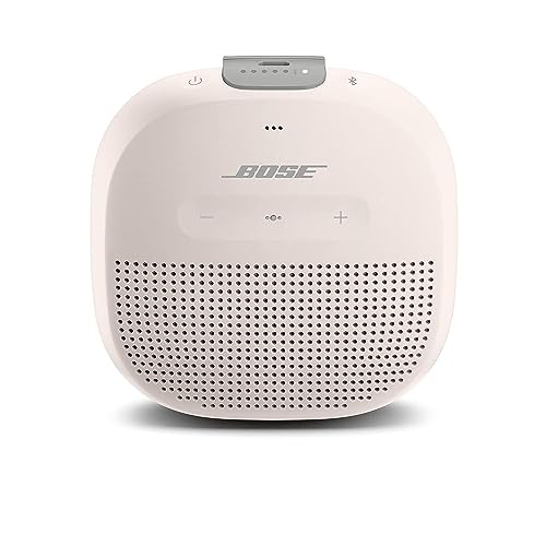 Bose SoundLink Micro Bluetooth Speaker: Small Portable Waterproof Speaker with Microphone, White Smoke
