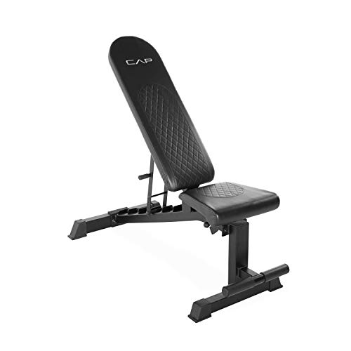 CAP Barbell Adjustable Utility Weight Bench, Curved Backpad