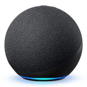 Certified Refurbished Echo (4th Gen) | With premium sound, smart home hub, and Alexa | Charcoal