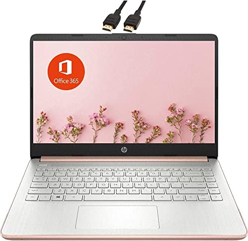 HP 2022 est Premium 14-inch HD Laptop|Intel Celeron N4020 to 2.8GHz 16GB RAM 576GB(64GB SSD+ 512GB Card)|Webcam Bluetooth HDMI USB-C Wi-Fi|LIONEYE Bundle|Rose Gold 14-dq0054dx