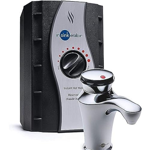 InSinkErator Invite Contour Instant Hot Water Dispenser System - Faucet & Tank, Chrome, H-CONTOUR-SS