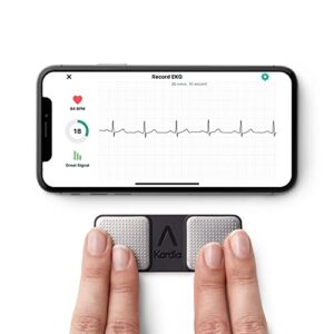 KardiaMobile 1-Lead Personal EKG Monitor – Record EKGs at Home – Detects AFib and Irregular Arrhythmias – Instant Results in 30 Seconds – Easy to Use – Works with Most Smartphones - FSA/HSA Eligible