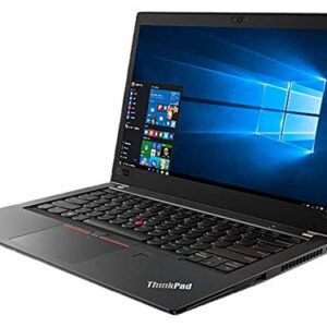 Lenovo ThinkPad T480s Laptop, 14 IPS FHD (1920x1080) Matte Display, Intel Core i7-8650U 4.20 GHz, 24GB RAM, 512GB SSD, Fingerprint Reader, Supported Windows 10 Pro, Black Color, Renewed