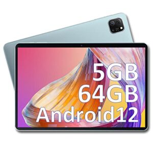 OSCAL 2023 Newest Android 12 Tablet, 10.1 Inch Tablets with 64GB ROM 1TB Expand, 25W/6580mAh Fast Charging, 800 x 1080p HD IPS Touch Screen, 2+5MP Dual Camera, WiFi, BT, Google Certified, Blue