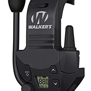 Walker's Razor Walkie Talkie Handsfree Communication up to 3 Miles , Black