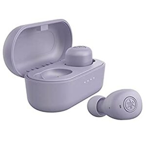 YAMAHA TW-E3B Premium Sound True Wireless Earbuds Headphones, Bluetooth 5 aptX, Charging Case, Water-Resistant, Sweat-Resistant for Sport, Ultra Compact, Lightweight, Easy Controls (Lavender Purple)